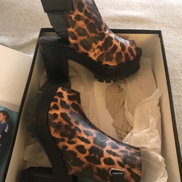 Leopard women's shoe platform heel - Picture 6 of 7